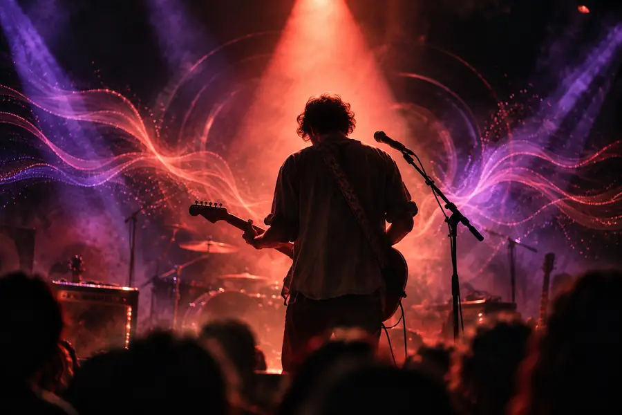 Stage-focused visual reference for a performance-led treatment